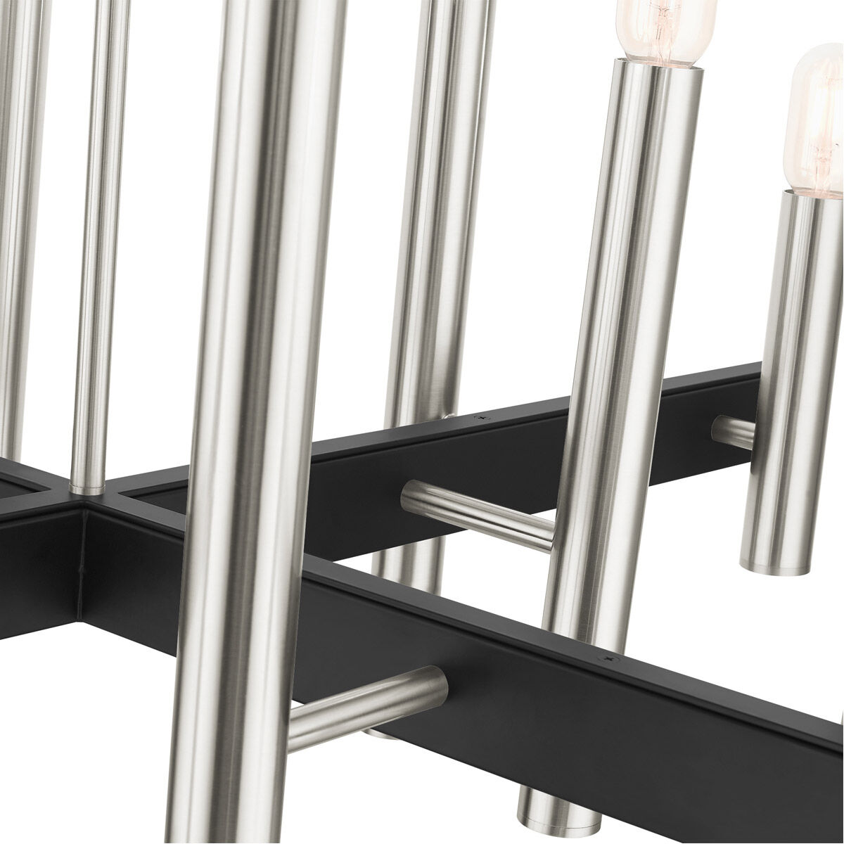 Helsinki 12 Light 44 inch Brushed Nickel Chandelier Ceiling Light