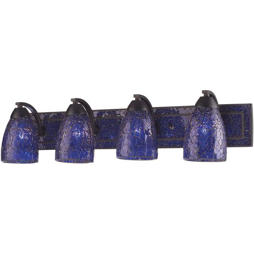 Elegant Bath 4 Light 28 inch Rust Vanity Light Wall Light