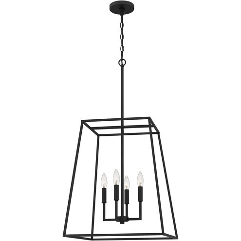 Prescott 4 Light 18 inch Matte Black Pendant Ceiling Light