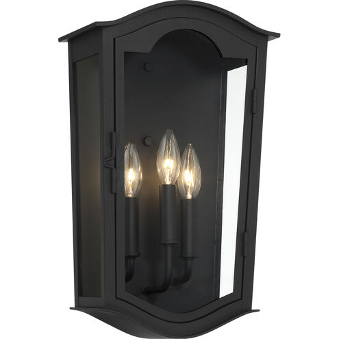 Houghton Hall 3 Light 17 inch Sand Coal Outdoor Wall Mount, Great Outdoors