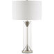 Piers 28.75 inch 150 watt Polished Nickel and Clear Table Lamp Portable Light