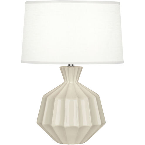 Orion 17.63 inch 60.00 watt Bone Accent Lamp Portable Light, Polished Nickel Accents