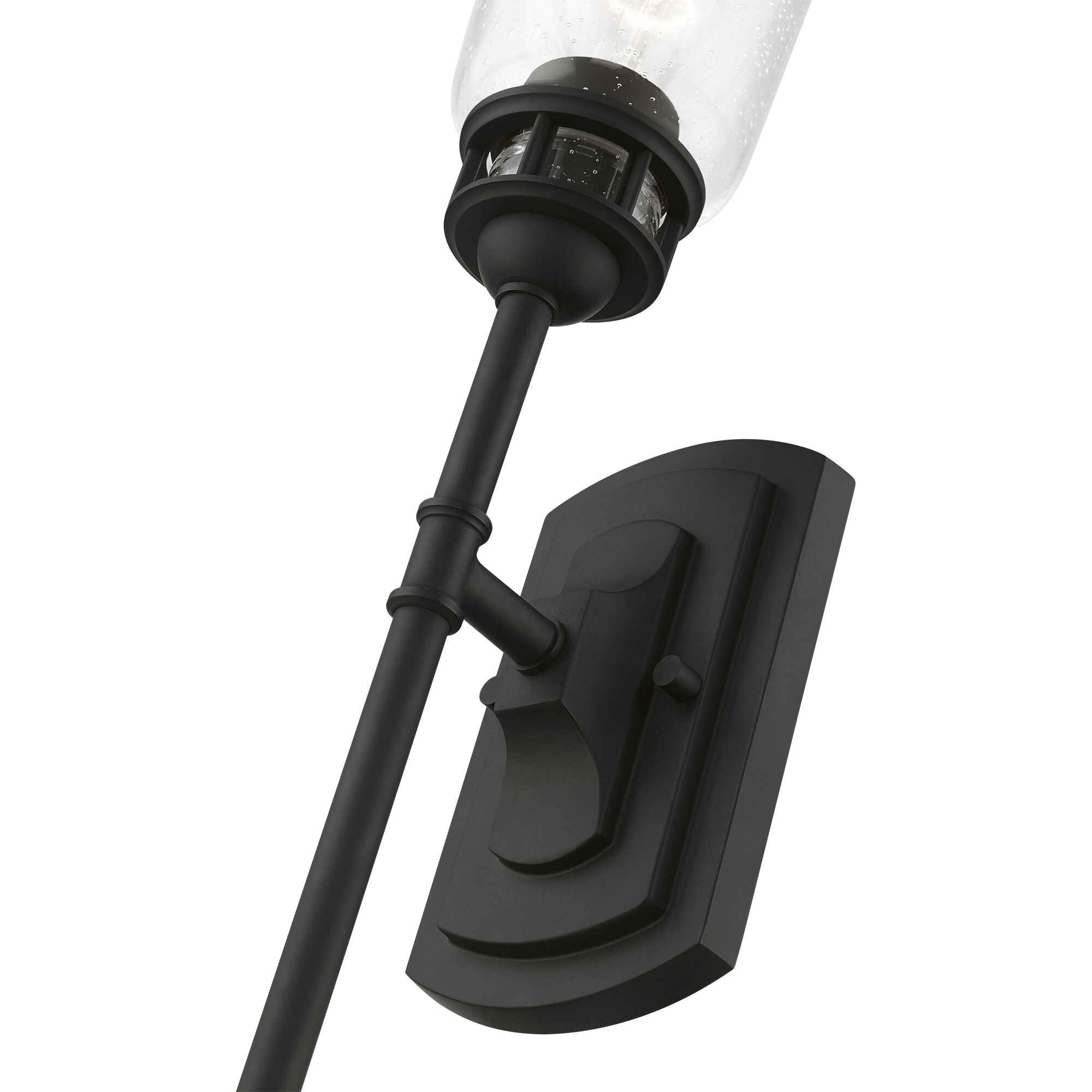 Lawrenceville 1 Light 5 inch Black Single Sconce Wall Light, Large