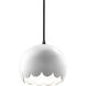 Radiance Collection LED 9 inch Matte Black Pendant Ceiling Light
