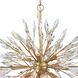 Crystal Fusion 8 Light 30 inch Peruvian Gold Chandelier Ceiling Light