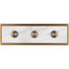 Berdine 3 Light 5 inch Natural/Antique Brass Bath Bar Wall Light, Medium