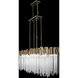 Matrix 8 Light 48.25 inch Havana Gold Linear Pendant Ceiling Light