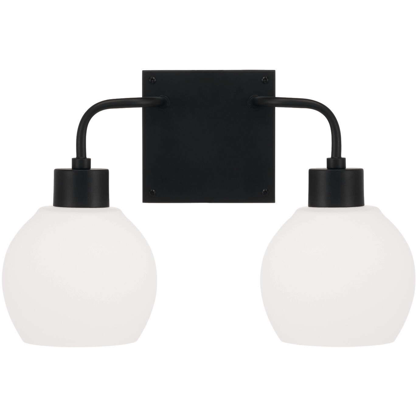 Tanner 2 Light 15 inch Matte Black Vanity Light Wall Light