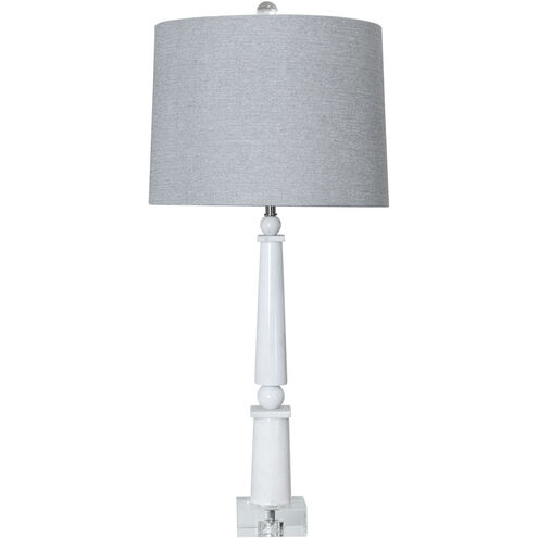 Rudy 37.25 inch 150.00 watt White Table Lamp Portable Light