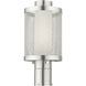 Nottingham 1 Light 15 inch Brushed Nickel Outdoor Post Top Lantern