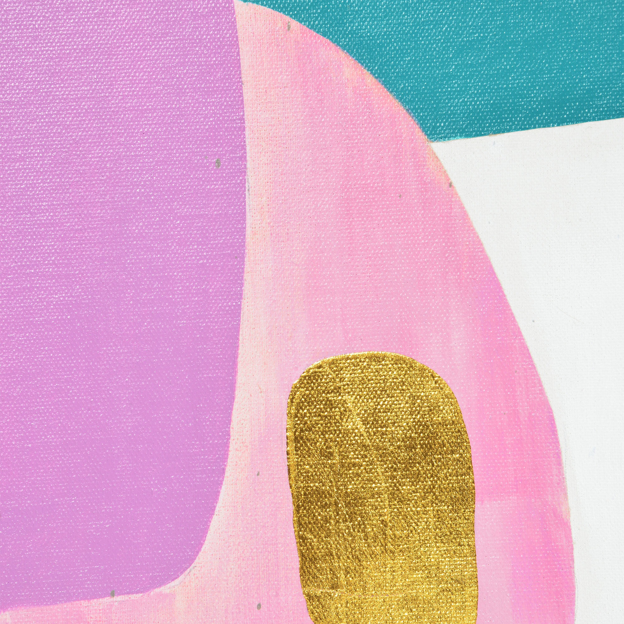 Everly Collage and Gold Leaf Canvas Art, Set of 2