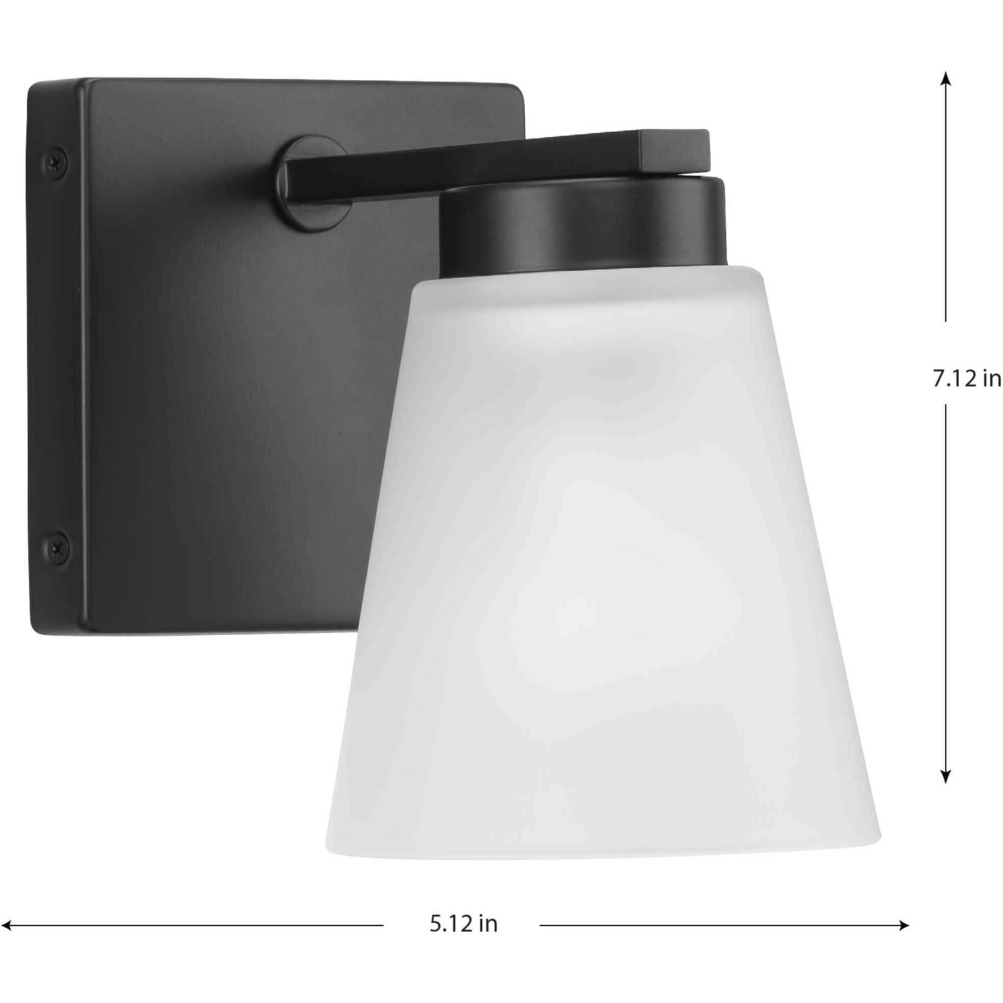 Tanner 1 Light 6.75 inch Matte Black Vanity Light Wall Light