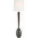 Chapman & Myers Ruhlmann 1 Light 6.25 inch Bronze Single Sconce Wall Light in Linen