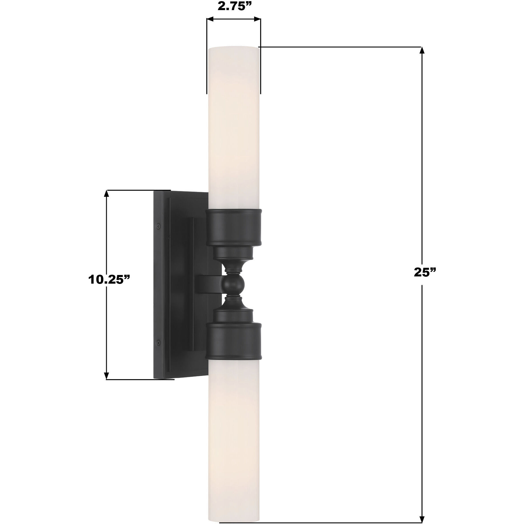 Wilcox Bath Wall Light in Matte Black