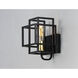 Liner 1 Light 7 inch Black/Satin Brass Wall Sconce Wall Light