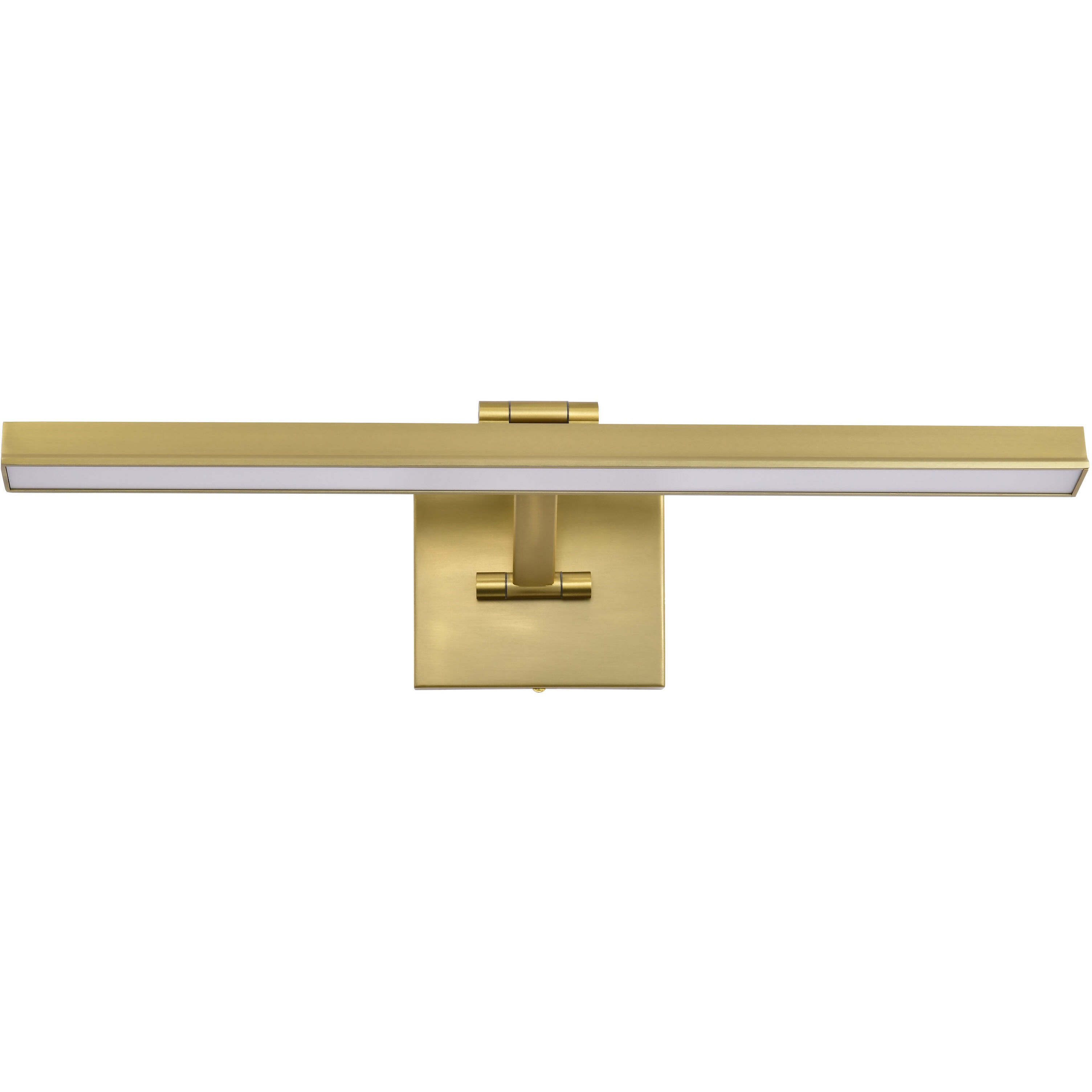 Hazel LED 24 inch Vintage Brass Vanity Wall Light