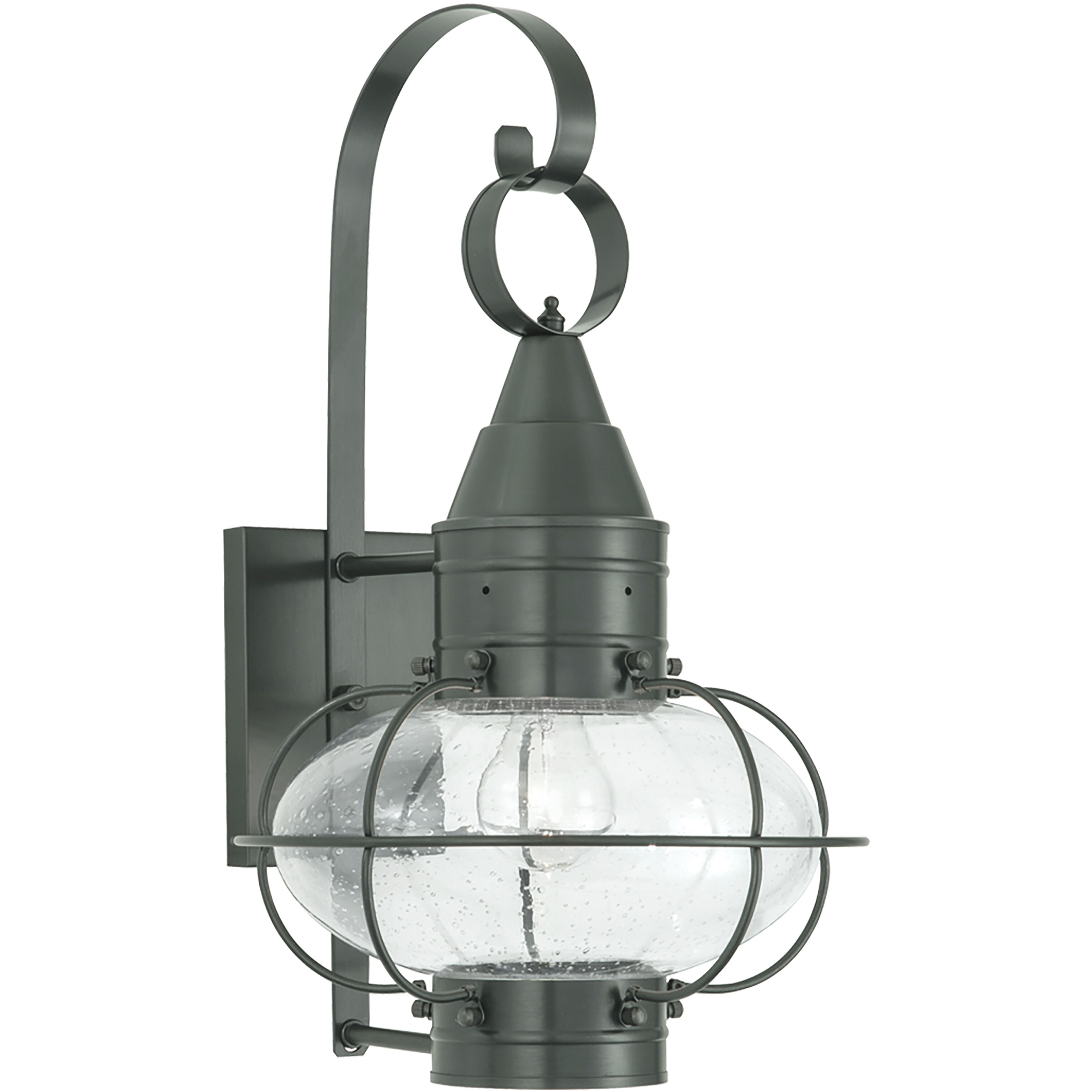 Classic 1 Light 18.5 inch Gun Metal Outdoor Sconce