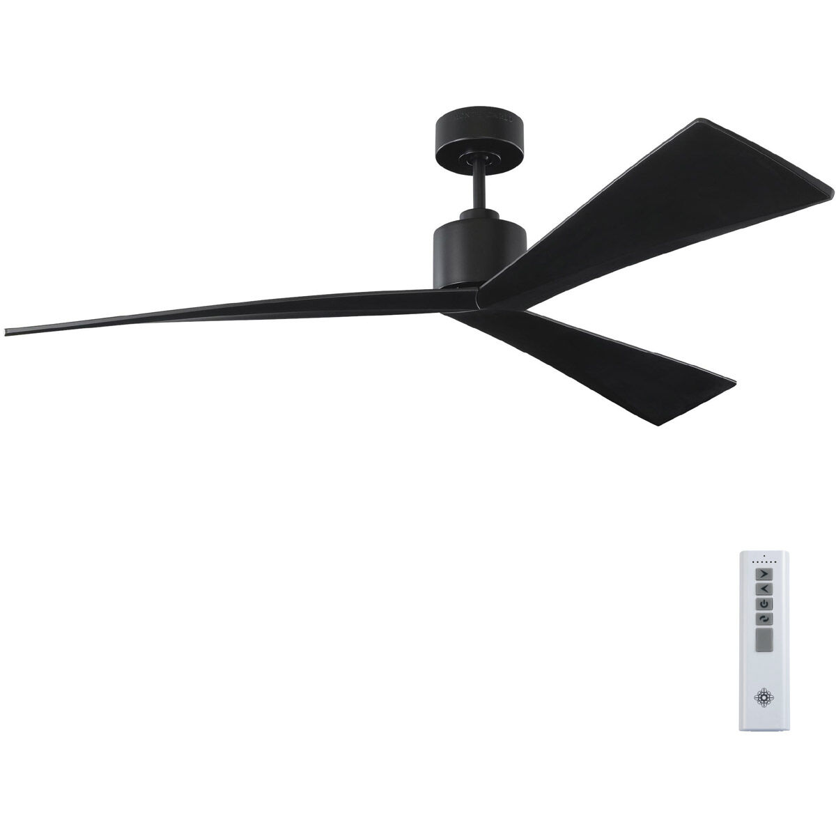 Adler 60 inch Matte Black Ceiling Fan