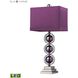 Alva 27 inch 9.5 watt Black Nickel Table Lamp Portable Light in LED