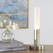 Tron 15.25 inch Plated Brass Rechargeable LED Accent Lamp Portable Light