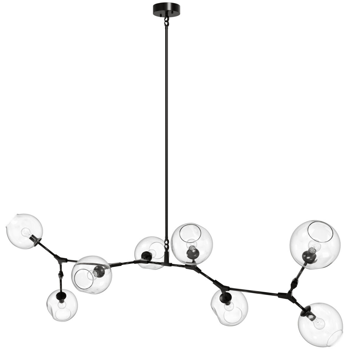 Fairfax Ave. 8 Light 34 inch Dark Bronze Chandelier Ceiling Light