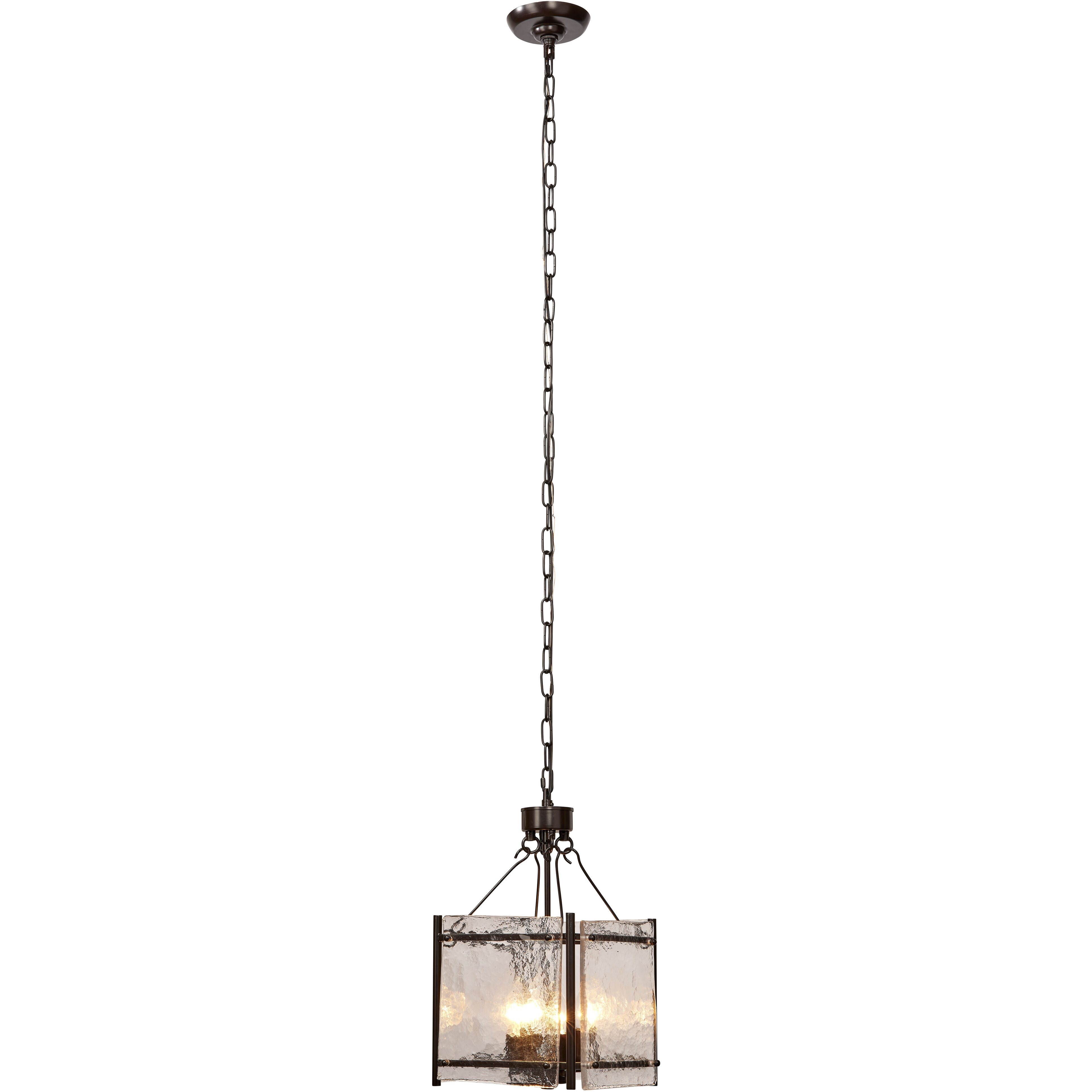 Glenn 4 Light 14 inch Bronze and Oil Rubbed Bronze Chandelier Ceiling Light, Small