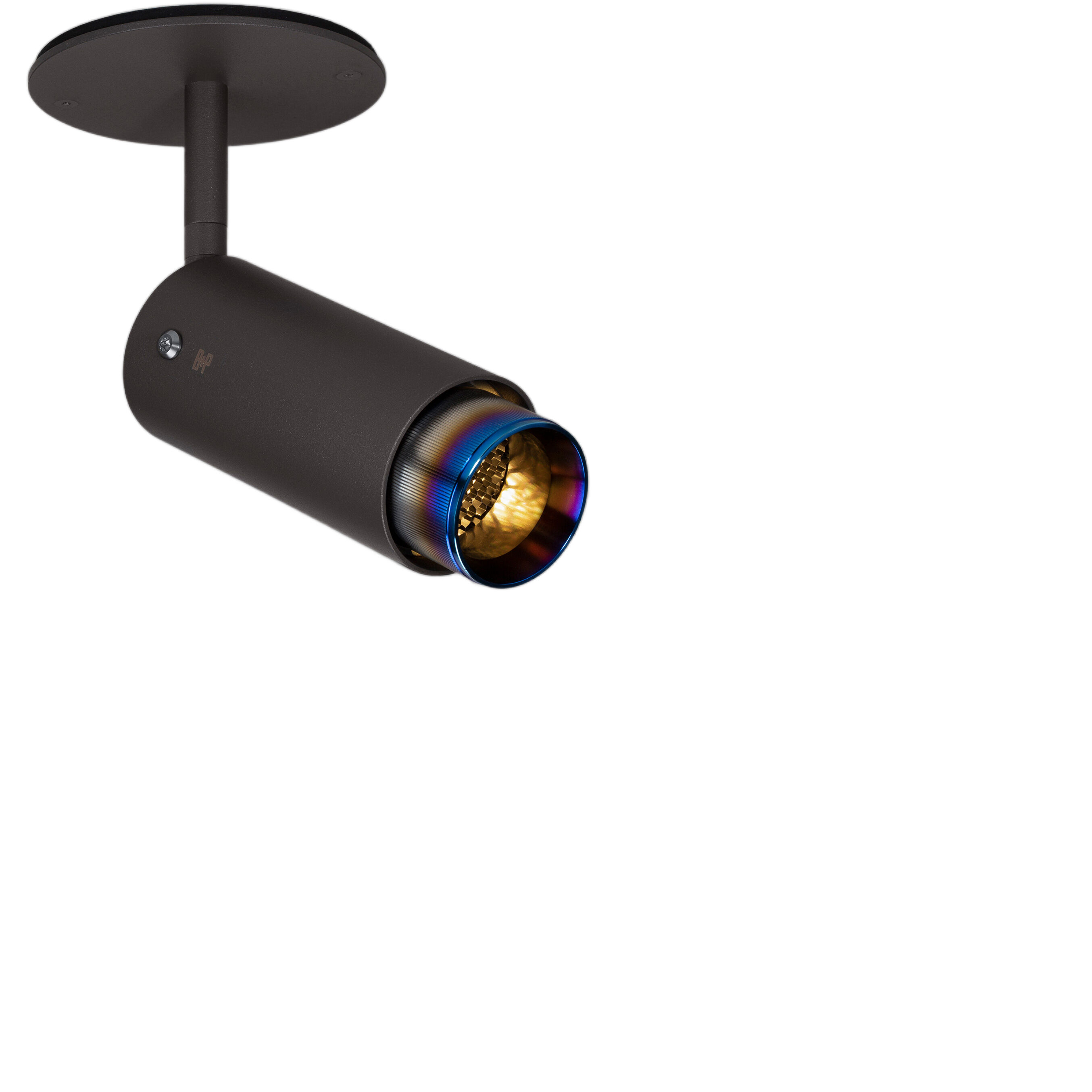 Exhaust Spot 1 Light 110-120 Graphite / Burnt Steel Spotlight Ceiling Light