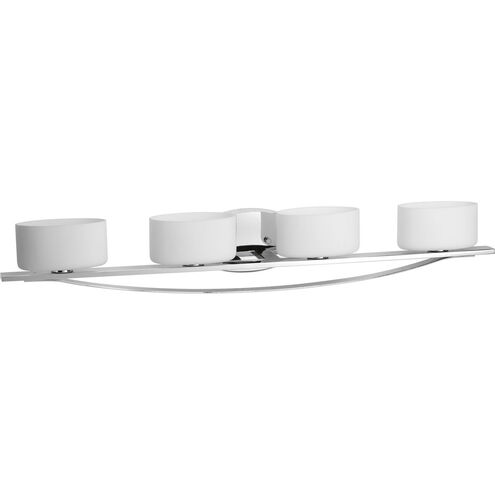 Arise 4 Light 35 inch Polished Chrome Bath Vanity Wall Light