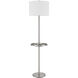 Crofton 62 inch 150.00 watt Brushed Steel Floor Lamp Portable Light