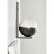 Sean Lavin Akova LED Matte Black with Plated Brass Wall Sconce Wall Light