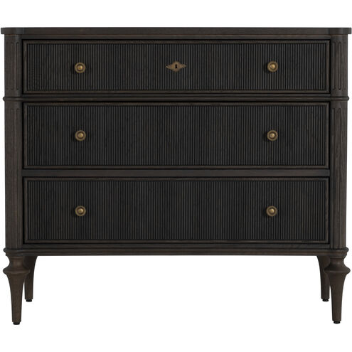 Andrea Dark Stained Oak / Antique Brass / Brown Stained Oak Chest