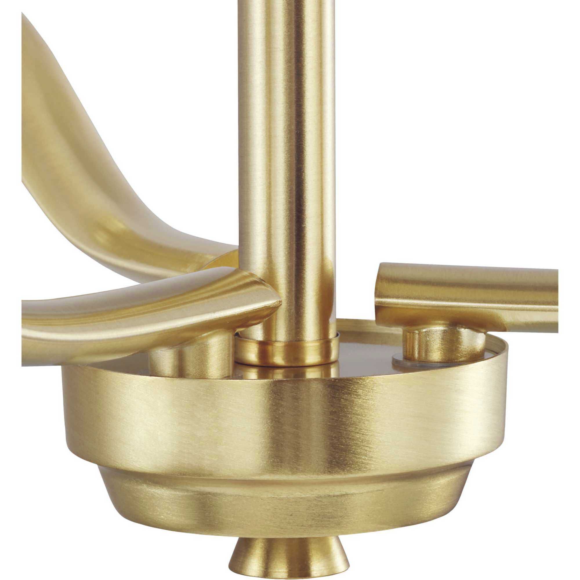 Adley 3 Light 18.12 inch Satin Brass Semi-Flush Convertible Light Ceiling Light