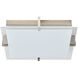 Matrix LED 12.2 inch Brushed Nickel Flush Mount Ceiling Light