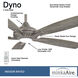 Dyno 52 inch Burnished Nickel with Savannah Gray Blades Ceiling Fan