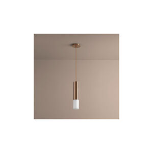Opus 1 Light 4 inch Satin Copper Pendant Ceiling Light