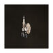 Renaissance 1 Light 5.5 inch Antique Silver Wall Sconce Wall Light in Swarovski