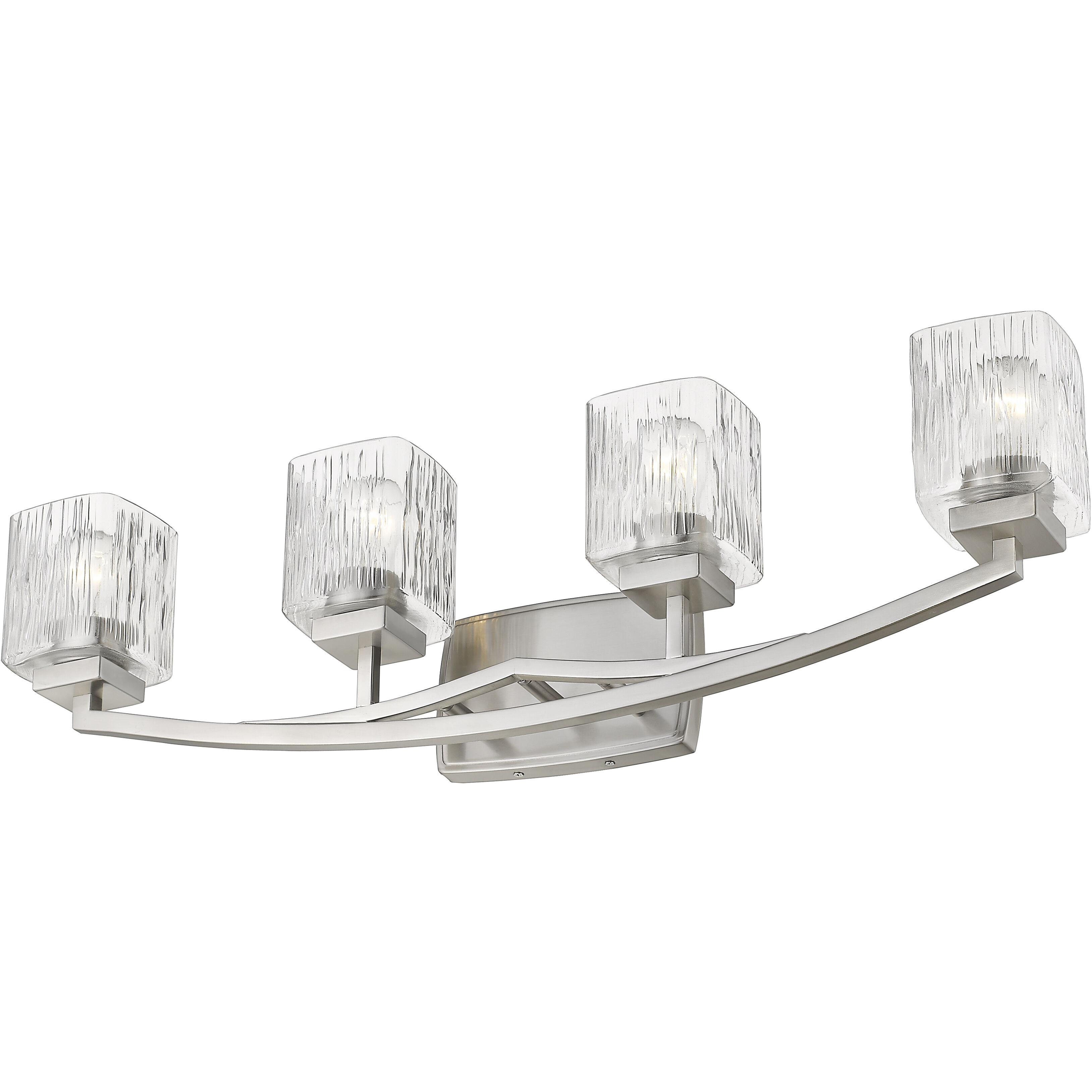 Zaid 4 Light 32 inch Brushed Nickel Vanity Wall Light