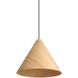 Conique Pendant Ceiling Light in Light Walnut