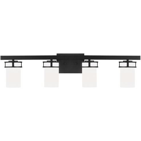 Robie 4 Light 34 inch Midnight Black Wall Bath Fixture Wall Light
