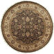 Heirloom 96 X 96 inch Dark Brown, Wheat, Tan Rug