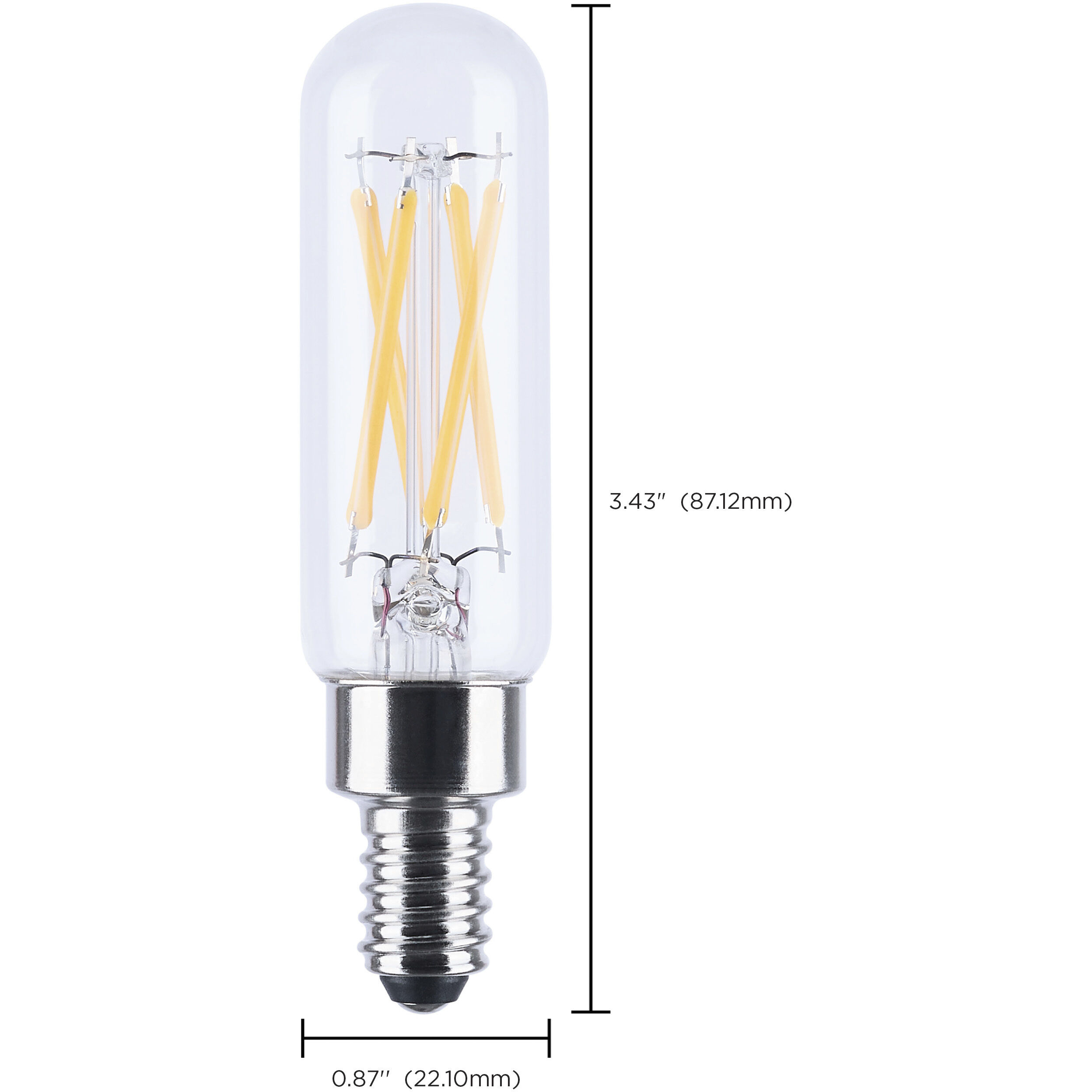 Lumos LED T6 E12 4 watt 120 3000K LED Filament