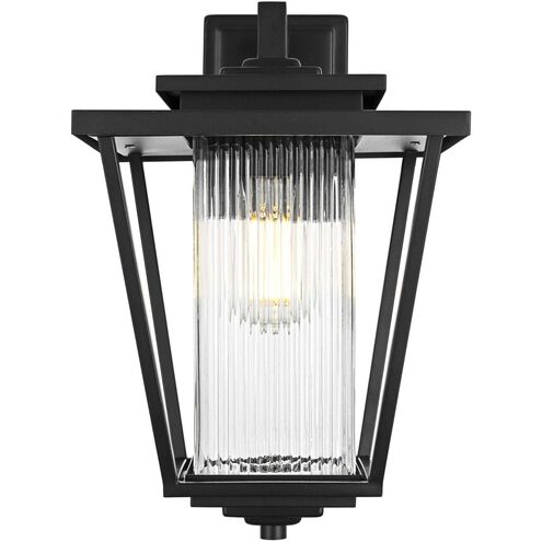 York 1 Light 15.5 inch Black Outdoor Wall Sconce