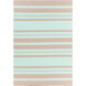 Picnic 63 X 39 inch Mint, Taupe Rug