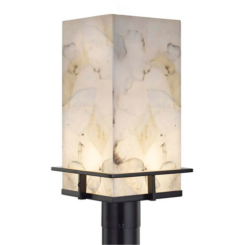 Alabaster Rocks Avalon LED 17 inch Matte Black Outdoor Post Light