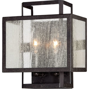Camden Square 2 Light 8 inch Aged Charcoal Wall Sconce Wall Light