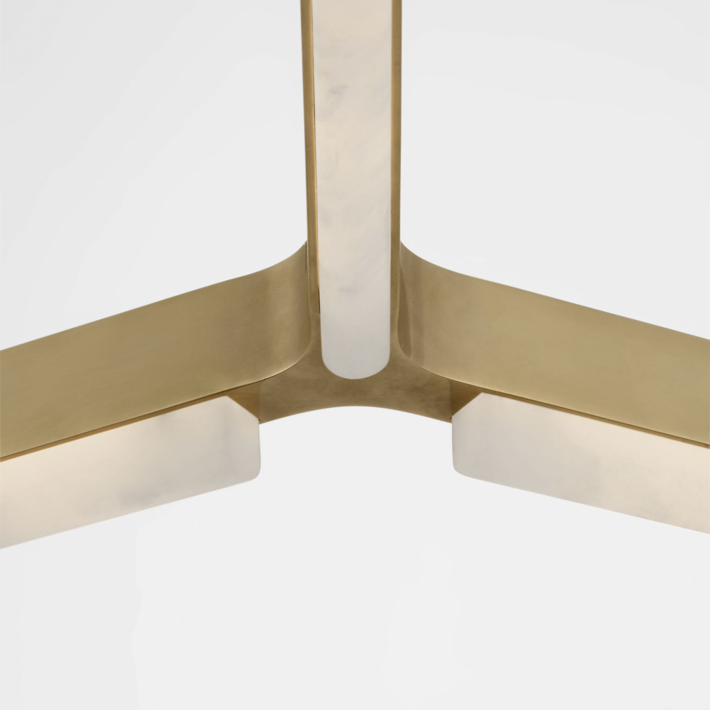 Kelly by Kelly Wearstler Linea LED 42 inch Hand Rubbed Antique Brass Chandelier Ceiling Light