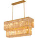 Canada 14 Light 12 inch Satin Brass Chandelier Ceiling Light