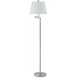 Andros 60 inch 150 watt Brushed Steel Swing Arm Floor Lamp Portable Light