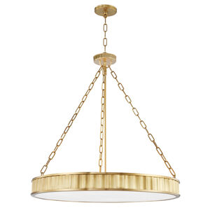 Middlebury LED 30 inch Aged Brass Pendant Ceiling Light
