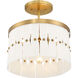 Coronelle 3 Light 16 inch Legacy Brass Convertible Semi-Flush Ceiling Light
